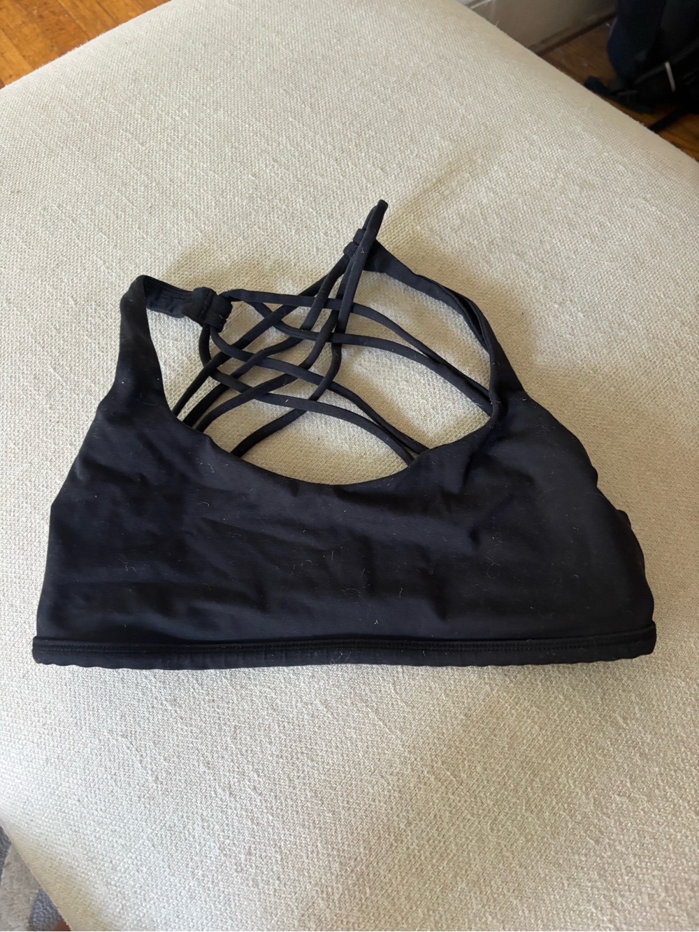 lululemon athletica Black Crisscross Back Sports Bra